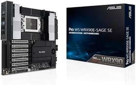 Resim Asus Pro Ws Wrx90E-Sage Se Amd Wrx90 Str5 Ddr5 7600 Vga 4X M2 Usb3.2 2X10Gbit + 1Gbit Lan (Pro Ws Wrx90E-Sage Se) Anakart 