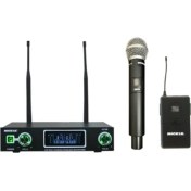 Resim Mickle U-2100EY El+Yaka Profesyonel Telsiz Mikrofon 