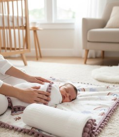 Resim grow with muslin %100 Pamuk Çok Amaçlı Çift Katlı Müslin Battaniye (80X100) 