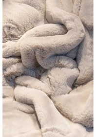 Resim Apex Polo 8702 Gri Peluş Düz Şekilli Halı Gri 