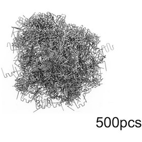 Resim Tenfowee Otomotiv Plastik Tamir Seti: 500 Adet 0.8mm Dalgalı Kaynak Çivisi, Çatlak Onarımı İçin Pratik Ve Dayanıklı Çözüm 