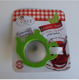 Resim Çay Süzgeci Demlik Şeklinde Çok Renkli 