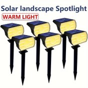 Resim 1/2/4/6 Paket Güneş Nokta Işıkları, IP65 Su Geçirmez, [56 LED/3 Mod/ 2'si 1 Arada Güneş Peyzaj Nokta Işıkları, Güneş Enerjili Güvenlik Işıkları, Yürüyüş Yolu Işıkları, Ağaç Lambası, Bahçe Dekoratif Işıkları, Yolun Her İki Tarafı İçin. 