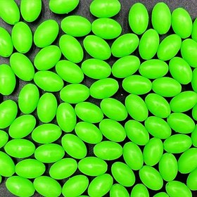 Resim 200 Adet Işıltılı Oval Balıkçılık Boncukları - Dayanıklı PVC, Karanlıkta Parlayan Aksesuarlar 