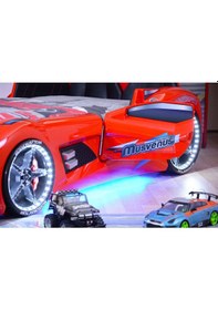 Resim Setaymobilya Bazalı Arabalı Yatak , Audi V7 Full Led Bazalı Araba Yatak *Setay 