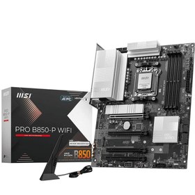 Resim MSI PRO B850-P WIFI 8200MHz (OC) DDR5 Soket AM5 M.2 HDMI ATX Anakart 