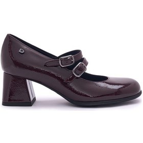 Resim Bordeaux Naplack Topuklu/ Stiletto Kadın 205307ds Donna Serena 5307ds Naplack Bordeaux Naplack 