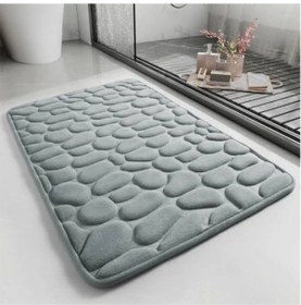 Resim Memory Kaydırmaz Banyo Paspası Gri Çok Renkli 