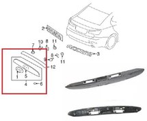 Resim Hyundai Accent Era Arka Bagaj Plaka Üst Bakalit 2006 Sonrası Uyumlu 