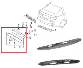 Resim Hyundai Accent Era Arka Bagaj Plaka Üst Bakalit 2006 Sonrası Uyumlu 