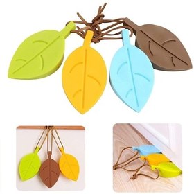 Resim 4'lü Kapı Durdurucu, Askılı Dekoratif Silikon Kapı Durdurucu 