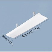 Resim Boatshop1 1 Adet Modern Tavan Hava Kanalı Rüzgar Kalkanı - Klima İçin Esinti Önleyici Üstten Havalandırma 20x40cm 