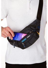 Resim Newish Polo Su Geçirmez Kulaklık Çıkışlı Erkek Bel ve Omuz Çantası 