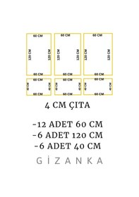 Resim Modern Salon Tasarımı Boyanabilir Çıta Hazır Kesim (ANKA104) 