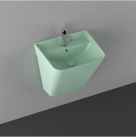 Resim İsvea Isvea Sott'aqua 50 Cm Asma Monoblok Lavabo – Mint (yeşil) 