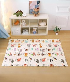 Resim Animal Alphabet Katlanabilir Oyun Matı Oyun Halısı 150 x 180 x 1 CM 