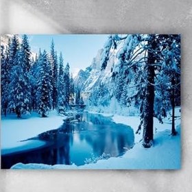 Resim Postermanya (pster6490) Kış Kar Manzara Poster 4 (90x130cm) 