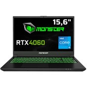 Resim Monster Tulpar T5 V23.3 Intel Core i5-12450H 15.6" 16 GB RAM 500 GB SSD 8 GB RTX4060 FHD FreeDOS Gaming Laptop Monster