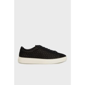 Resim Boss Logolu Deri ve Süet Karışımlı Sneaker Ayakkabı Erkek Ayakkabı 50542092 001 