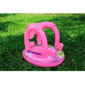 Resim LifeComfort Gölgelikli Bebek Simidi Pembe 