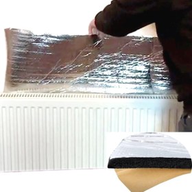 Resim Bant Evi Yapışkanlı 120X100CM Petek Kalorifer Arkası Isı Yalıtım Izolasyon Levhası Radyatör Arkalığı Plaka 