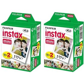 Resim Instax Mini 40 Poz Film Seti Beyaz 