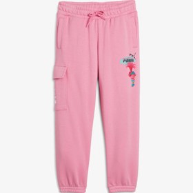 Resim Puma X Trolls Cargo Çocuk Pembe Eşofman Altı 