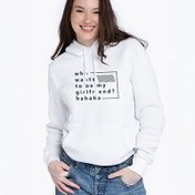 Resim Kadınlara Özel Esprili Kapşonlu Kadın Sweatshirt 