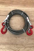 Resim PADRİ 10 Mm Kalınlıkta 10 Metre 9 Tona Kadar Çekebilen Çelik Çekme Çeki Halatı kancalı 