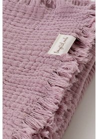Resim Brighton 100x120 CM Organik 4 Katlı Mürdüm Renk Müslin Battaniye 