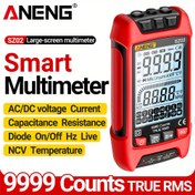 Resim ANENG SZ02 Akıllı Yanma Önleyici Dijital Multimetre, 9999 Sayım Gerçek RMS Otomatik Kapasitans Ölçer, Sıcaklık Direnci Tranzistor Test Cihazı, ABS Reçine, Pil ile Çalışır (Pil Dahil Değil), Elektrik Test Cihazı | LCD Ekran | Doğru Okuma, Elektrik Test Cihazı 