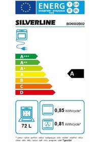 Resim Silverline Sılverlıne Bo6502b02 Siyah Ankastre Fırın 