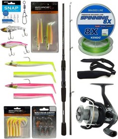 Resim Yek Outdoor Levrek & Çipura Spin Olta Seti Okuma Wave Power 2.74 Cm 7-30 Gr 2 Parça Spin Kamışı&okuma Revenger Rv-40 Fd Olta Makinesi 