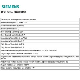 Resim Siemens LC65KAJ30T Davlumbaz 