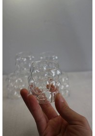 Resim Mir 6'lı Üzüm Kahve Yanı Bardak Çok Renkli 