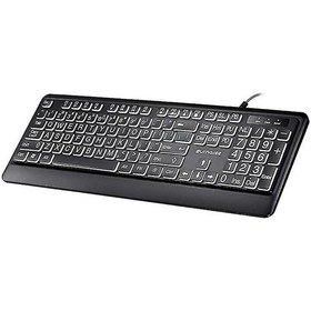 Resim Springsun Kablolu Büyük Baskı Harf Aydınlatmalı USB Klavye 