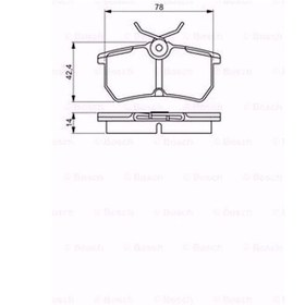 Resim Ford Focus Sedan 2.0 16V 1999-2005 Bosch Arka Fren Balatası N11.16584 