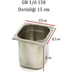 Resim 1/6 150 Gastronom Küvet ( 2,4 Lt) 