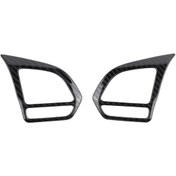 Resim Mg Zs Ev Mg6 Mg5 Ezs 2018-2021 İçin 2 Adet Karbon Fiber Direksiyon Simidi Kapağı Dekorasyon Çerçevesi - Kaiyi 