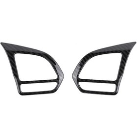 Resim Mg Zs Ev Mg6 Mg5 Ezs 2018-2021 İçin 2 Adet Karbon Fiber Direksiyon Simidi Kapağı Dekorasyon Çerçevesi - Kaiyi 