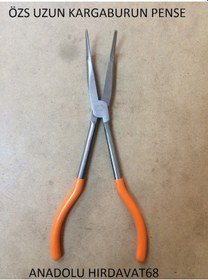 Resim Özs Uzun Kargaburun Pense Eğri Uçlu 280 Mm Kargaburnu 