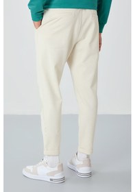 Resim Tommy Life Bej Yüzeyi Dokulu Standart Fit Erkek Eşofman Alt - 82154 