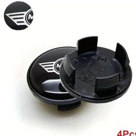 Resim Xuweiwei Black 2 4 Adet 54mm Mını Cooper R50 R52 R53 R55 R56 Jant Kapak Kapağı Aksesuar 