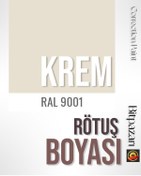 Resim izmir bit pazarı Krem Renk - Beyaz Eşya Ve Petek Rötuş Boyası 25ml - Ral9001 