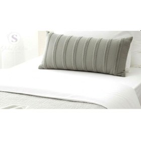 Resim Gri %100 Pamuk İskandinav Uzun Yastık 40x100 İçi Dolgulu Gri 