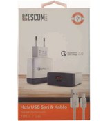 Resim Escomgold Escom Hızlı Sarj Type-c 3 Amper 