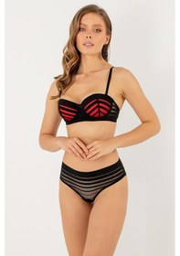 Resim Miorre Push-up Dolgulu Straplez Sütyen Takım 001 