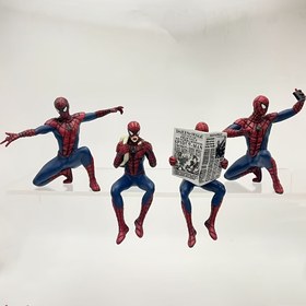 Resim Marvel Masaüstü Dekorasyonu, Ofis & Noel Hediyeleri, Çeşitli Aksiyon Pozlarında Örümcek Adam, Ofis Süslemesi | Dinamik Kötü Adam Pozu | Detaylı kostüm tasarımı, Örümcek Adam duvar resmi tatil hediyeleri 