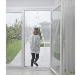 Resim AyrStore Mıknatıslı Kapı Sinekliği, Sinek Böcek Tutucu, Beyaz Tül Sineklik, Sivrisinek Ağı, Balkon 