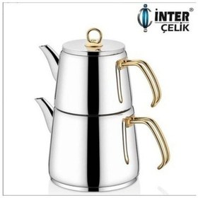 Resim İnter Celik Inter Çelik Hanzade Orta Boy Çaydanlık 